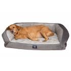 Serta Pet Beds Orthopedic Gel Memory Foam Quilted Couch Dog Bed, Extra Large, Gray