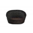 Rattan Wicker Style Indoor Outdoor Pet Bed for Small Dog, Cat, Rabbit, or other Pet