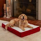 Oscar Orthopedic Dog Bed, Extra Small, 18" x 24", Crimson