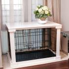 Cage with Crate Cover, White, Small