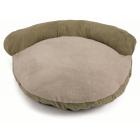 Cozy Pet Round Bolster Dog Bed - Olive