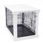 Cage with Crate Cover, White, Medium