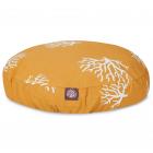 Majestic Pet Coral Round Dog Bed Treated Polyester Removable Cover Yellow Large 42 x 42 x 5