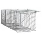 Large One Door Catch Release Heavy Duty Cage Live Animal Trap for Dogs, Foxes, Badgers, Coyotes, and Other Similar Sized Animals, 42"x15"x15"