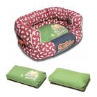 Touchdog Lazy-Bones Rabbit-Spotted Premium Easy Wash Couch Dog Bed