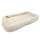 ALEKO Small Soft Plush Beige Comfy Pet Bed Cushion Mat for Dogs and Cats, 16" x 10" x 1.5"