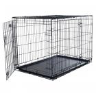 X-Large 2 Door Foldable Dog Crate Cage, 42"