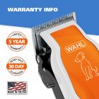 Wahl Pet Groom Pro Pet Clipper Kit with Nail Trimming, Brushing and Desheding Orange/White/Black 9308-100