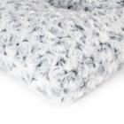 ALEKO Ultra-Soft Shaggy Cushioned Pet Bed Mat - 23 x 13 Inches - Gray