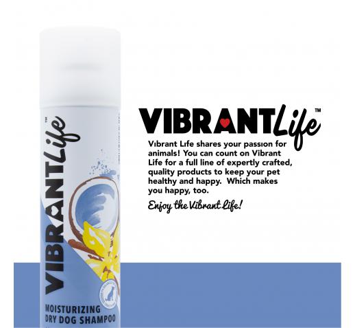 vibrant life dry dog shampoo