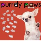 Purrdy Paws Soft Nail Caps for Dogs, 40-Pack, Clear X-Small