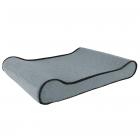 Dog Bed Orthopedic Pet Bed Lounger with Memory Foam 36"L x 25"W x 6.5"H Gray Blue