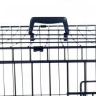 Small 2 Door Foldable Dog Crate Cage - 24" x 19"