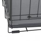 30"L Lucky Dog Folding Black Wire 2 Door Training Crate