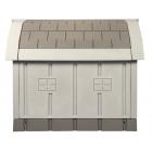 Dog Palace Insulated Dog House with Heating Pad, Large, Inside Dimensions 30.5"H x 24"W x 35.5" L, Grey