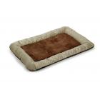 Deluxe Bolstered Pet Bed for Dogs or Cats. Large - Chocolate/Taupe