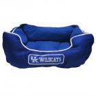 Pets First College Kentucky Wildcats Twill Canvas Team Colored Pet Dog Beds - 2 Licensed NCAA Team Beds available