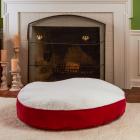 Happy Hounds Scout Deluxe Round Dog Bed, Extra Small, 24", Latte/Sherpa