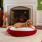 Happy Hounds Scout Deluxe Round Dog Bed, Extra Small, 24", Latte/Sherpa