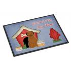 Dog House Collection Briard Brown Door Mat