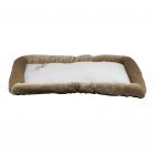 ASPCA Extra Large Plush Crate Mat Pet Bed, 42" X 27", Taupe