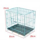 14" Small Dog Pet Cat Crate Cage Kennel Metal Folding Door Tray Travel Portable Low Carbon Steel Wire