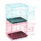 14" Small Dog Pet Cat Crate Cage Kennel Metal Folding Door Tray Travel Portable Low Carbon Steel Wire