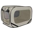 SportPet Pop-Open Kennel Travel Dog Crate, Medium (32" x 19.5" x 19.5"), Color May Vary (Red/Gray/Green)