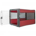 SportPet Large Travel Pop Open Pet Crate, Large (36" x 20.75" x 32"), Color May Vary (Blue/Red)