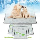 Grtxinshu 4 Sizes Breathable Pet Cooling Mat Non-Toxic Dog Chill Bed Indoor Summer Heat Relief Cushion Pad Seat Comfortable Skin-friendly For Puppy/Small/Medium/Large Dog