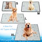 Grtxinshu 4 Sizes Breathable Pet Cooling Mat Non-Toxic Dog Chill Bed Indoor Summer Heat Relief Cushion Pad Seat Comfortable Skin-friendly For Puppy/Small/Medium/Large Dog