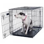 Medium 2 Door Foldable Dog Crate Cage - 30" x 19"