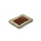 Deluxe Bolstered Pet Bed for Dogs or Cats. Medium - Chocolate/Taupe