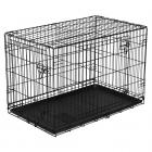 Vibrant Life Folding Dog Crate, 36" Double Door Kennel with Divider (ONLINE ONLY PRICE)