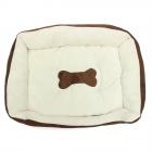 Soft Pet Dog Nest Puppy Cat Bed Fleece Warm Cat House Kennel PP Cotton Mat Pet Products Small Dog Bed M