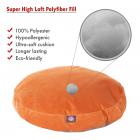 Majestic Pet Villa Round Dog Bed Velvet Removable Cover Navy Small 30" x 30" x 4"