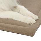 Quiet Time Taupe Micro Terry Pet Bed, 48"