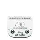 Andis UltraEdge Detachable Blade Set, Size 40, 1/100 Inches, 0.25 mm