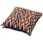 Touchdog 70's Vintage-Tribal Throwback Convertible and Reversible Squared 2-in-1 Collapsible Dog House Bed