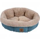 Precision Snoozzy Mod Chic Round Pet bed, Shearling Black 21''