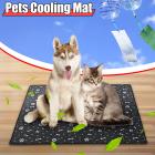 Summer Chilly Mat Cooling Pet Dog Cat Bed Cool Pad Viscose Fiber Mats Creative Printed Sleeping Mats Pets Car Cushion Indoor & Outdoor
