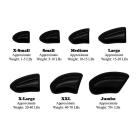 Purrdy Paws Soft Nail Caps for Dogs, 40-Pack, Black X-Small