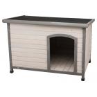 Trixie Pet Products Natura Flat Roof Club Dog House Gray M-L