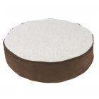 Round Pet Bed-Memory Foam Pillow Top Reversible Cat and Dog Bed with Removable Sherpa / Micro-Suede Machine Washable Cover 20 x 4.5 by PETMAKER