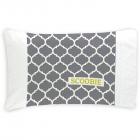 Quatrefoil Black And White Personalized Dog Pillowcase, 20" x 30"