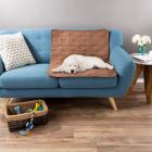 100% Waterproof Pet Furniture Protector Pad 27x17 by PETMAKER (Brown)