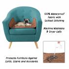 100% Waterproof Pet Furniture Protector Pad 27x17 by PETMAKER (Brown)
