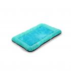 Deluxe Bolstered Pet Bed for Dogs or Cats. Small - Navy/ Blue
