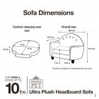Ultra Plush Headboard Sofa