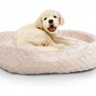 PETMAKER Medium Cuddle Round Plush Pet Bed